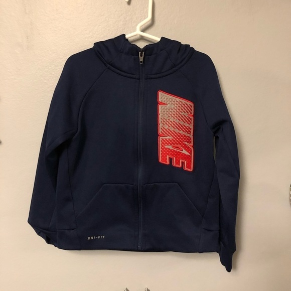 Nike Dri-fit hooded zip up sweatshirt size 5/small. - Picture 1 of 7